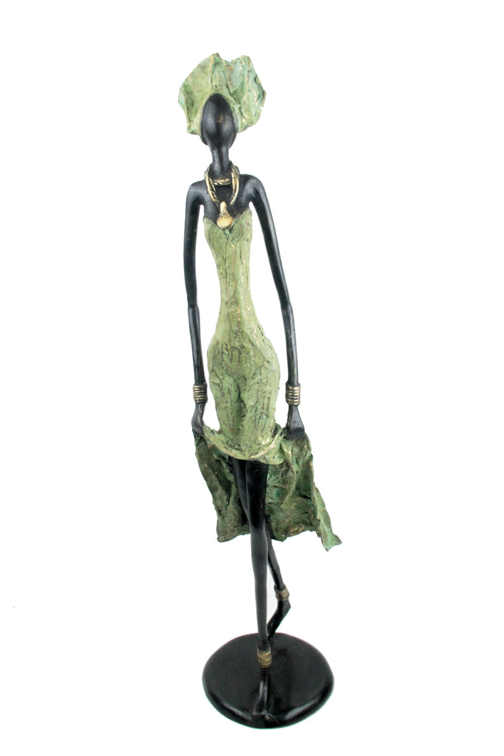 Bronze Issouf 70 cm vert n°3 Bronzes d'Afrique