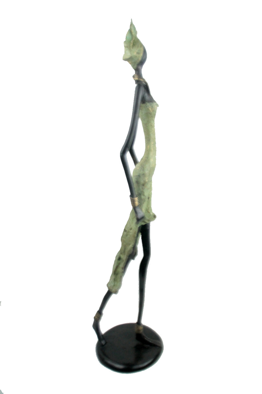 Bronze Issouf 70 cm vert n°3 Bronzes d'Afrique