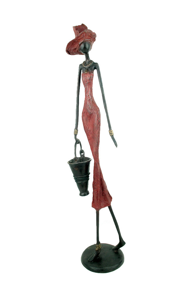 Bronze 55 cm rouge n°5 Bronzes d'Afrique