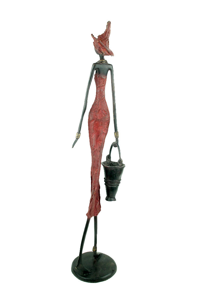 Bronze 55 cm rouge n°5 Bronzes d'Afrique