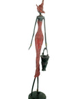Bronze 55 cm rouge n°5 Bronzes d'Afrique