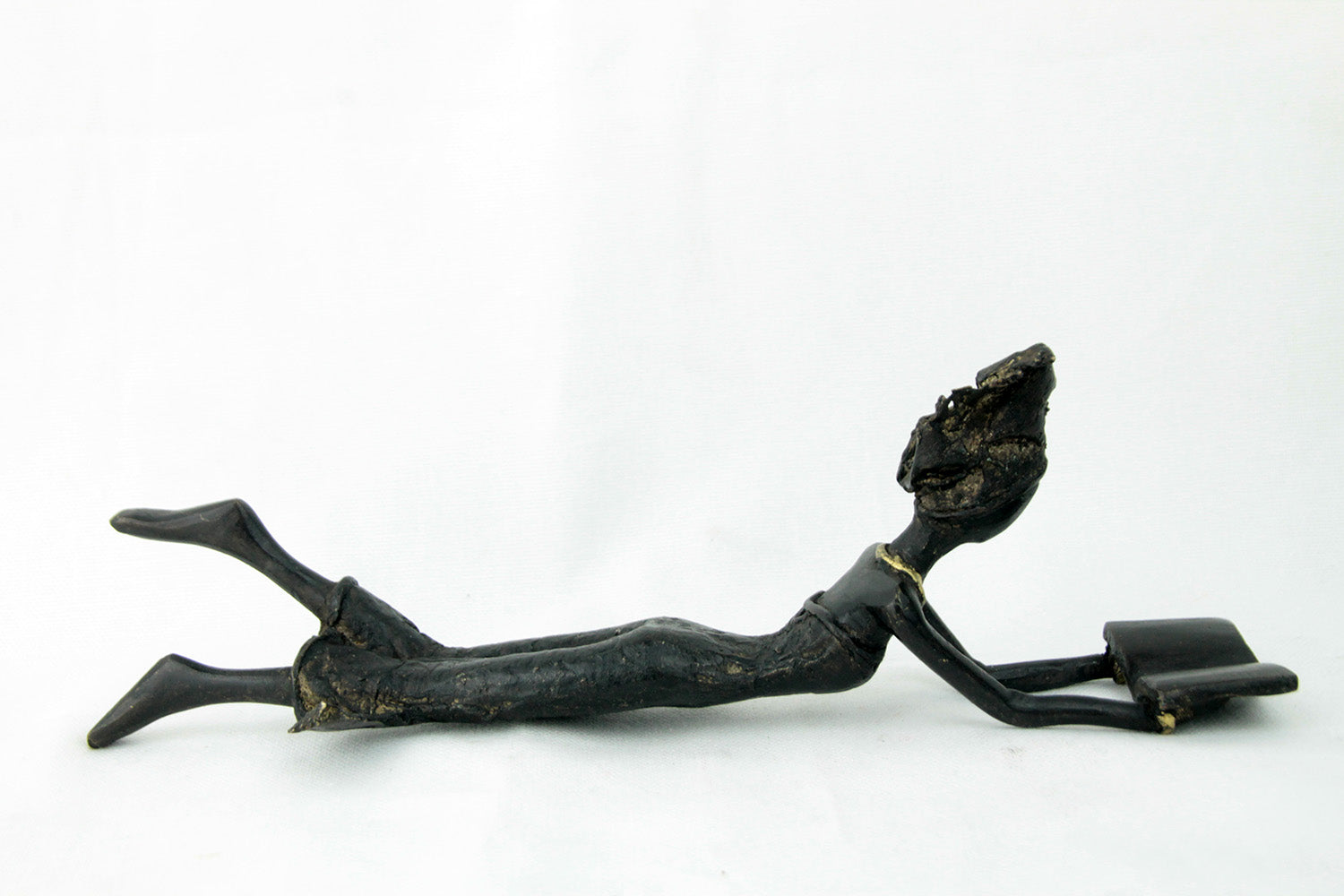 Bronze allongé 20 cm noir n°12 Bronzes d'Afrique
