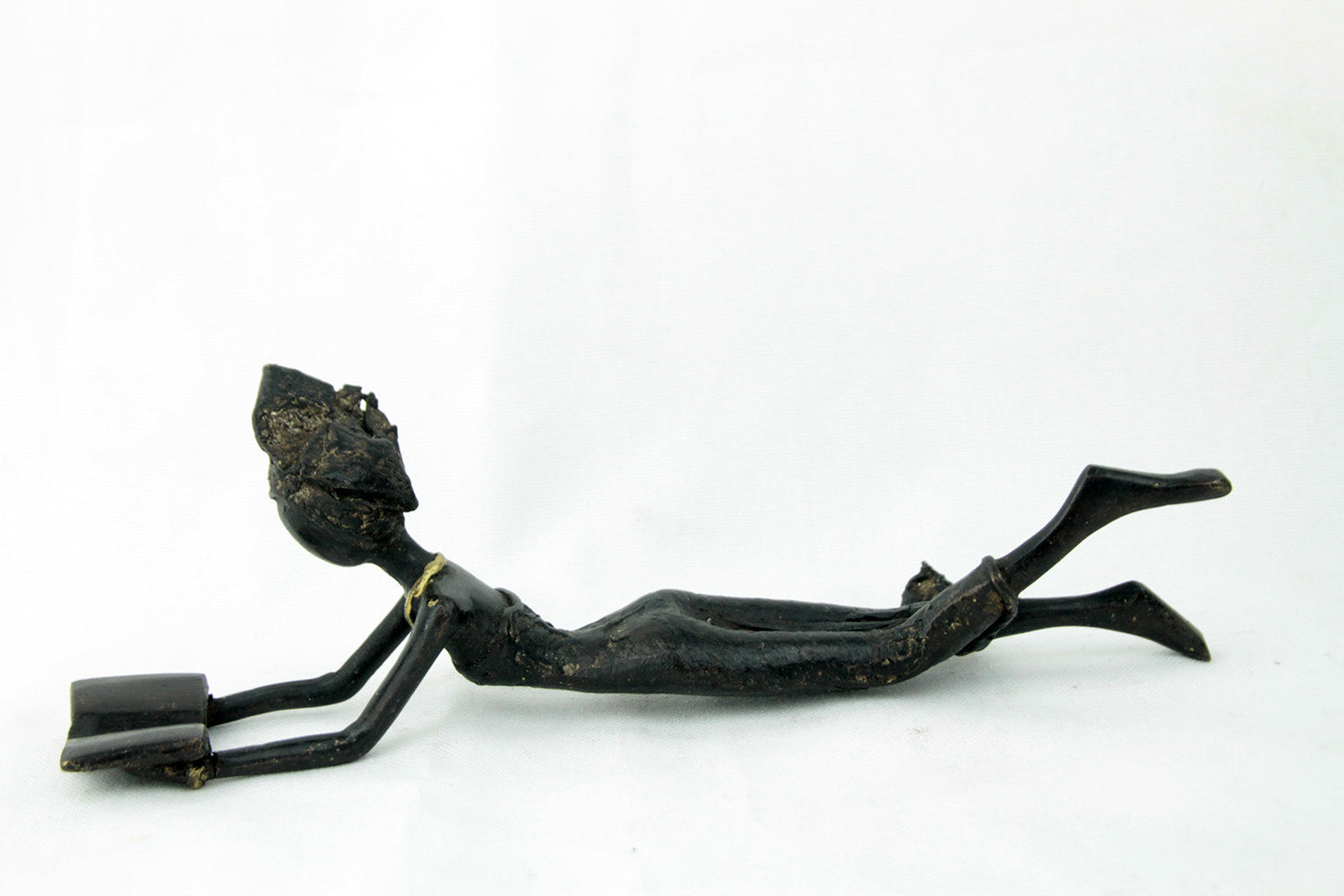 Bronze allongé 20 cm noir n°12 Bronzes d'Afrique