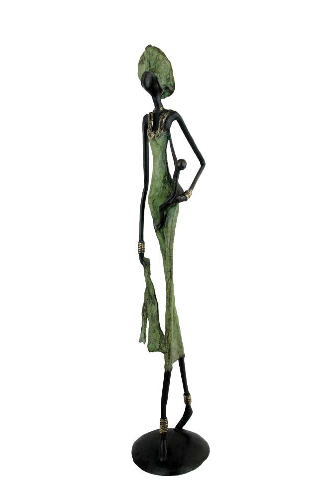 Bronze 55 cm vert n°11 Bronzes d'Afrique