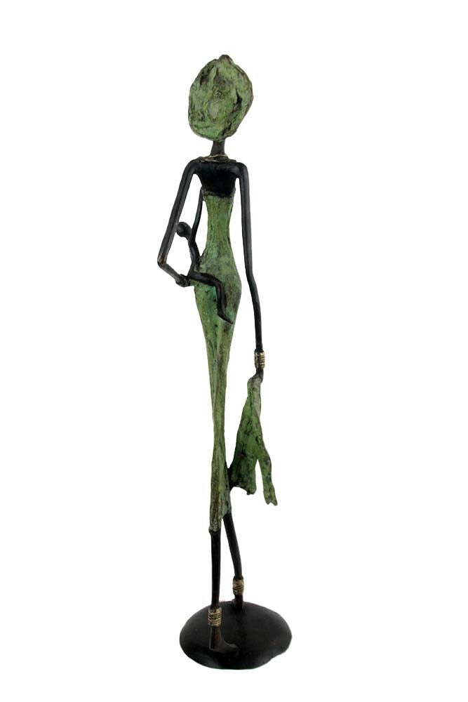 Bronze 55 cm vert n°11 Bronzes d'Afrique