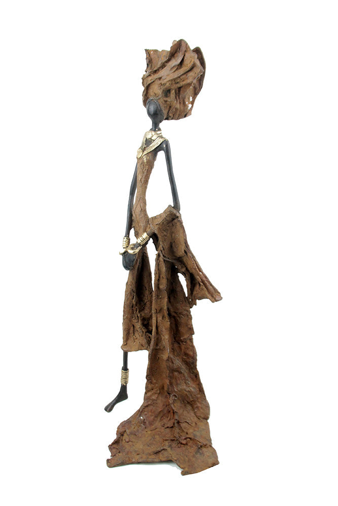 Bronze sans socle 55 cm marron n°2 Bronzes d'Afrique