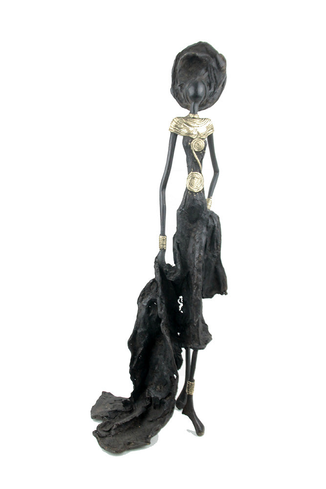 Bronze sans socle 55 cm noir n°1 Bronzes d'Afrique