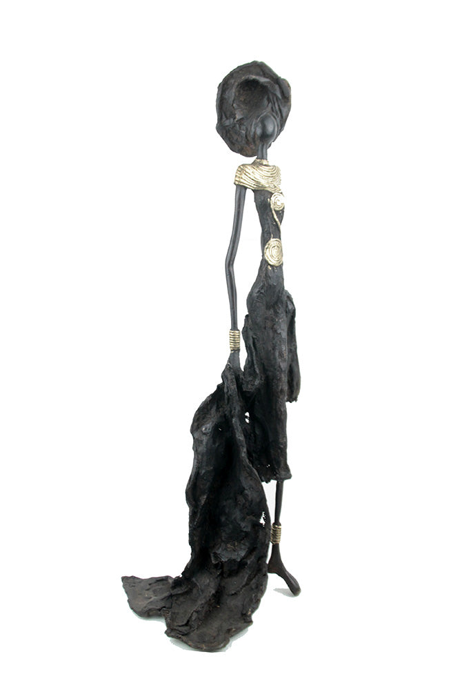 Bronze sans socle 55 cm noir n°1 Bronzes d'Afrique