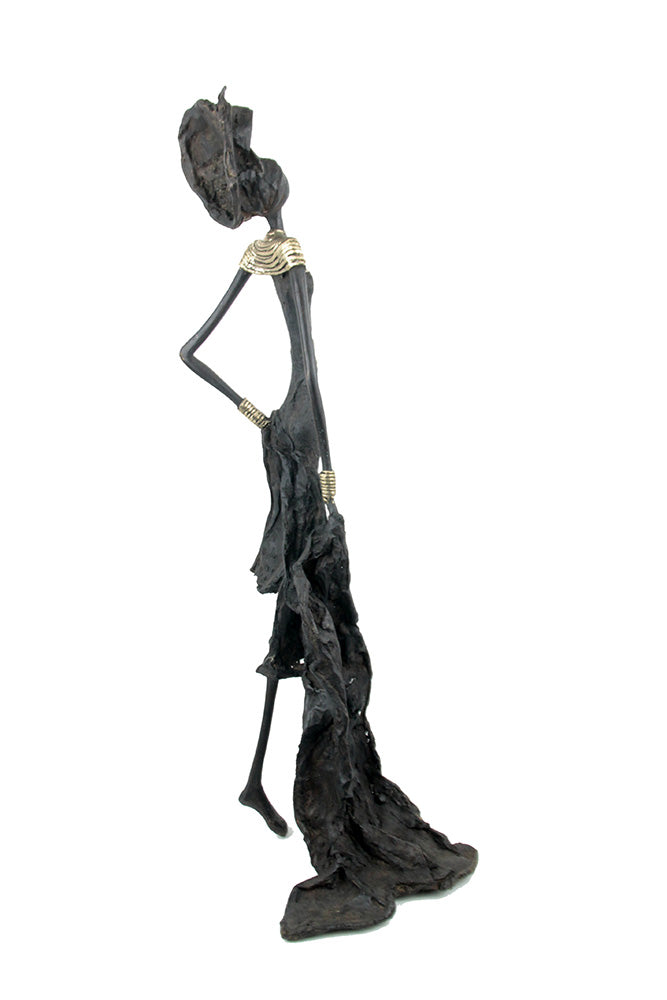 Bronze sans socle 55 cm noir n°1 Bronzes d'Afrique