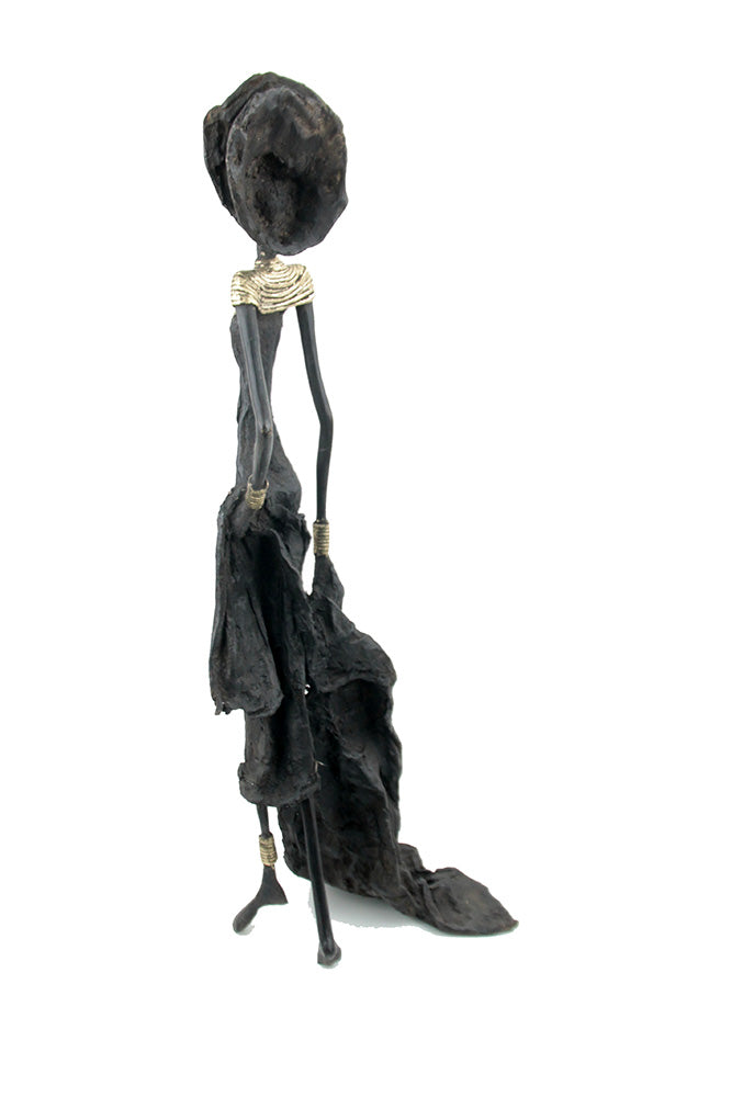 Bronze sans socle 55 cm noir n°1 Bronzes d'Afrique