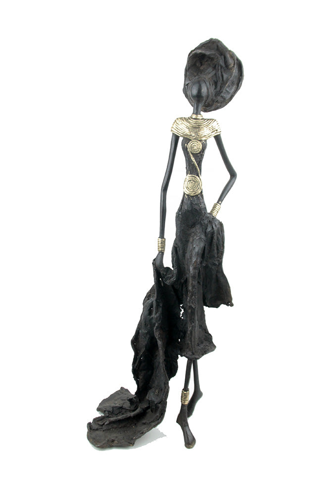 Bronze sans socle 55 cm noir n°1 Bronzes d'Afrique