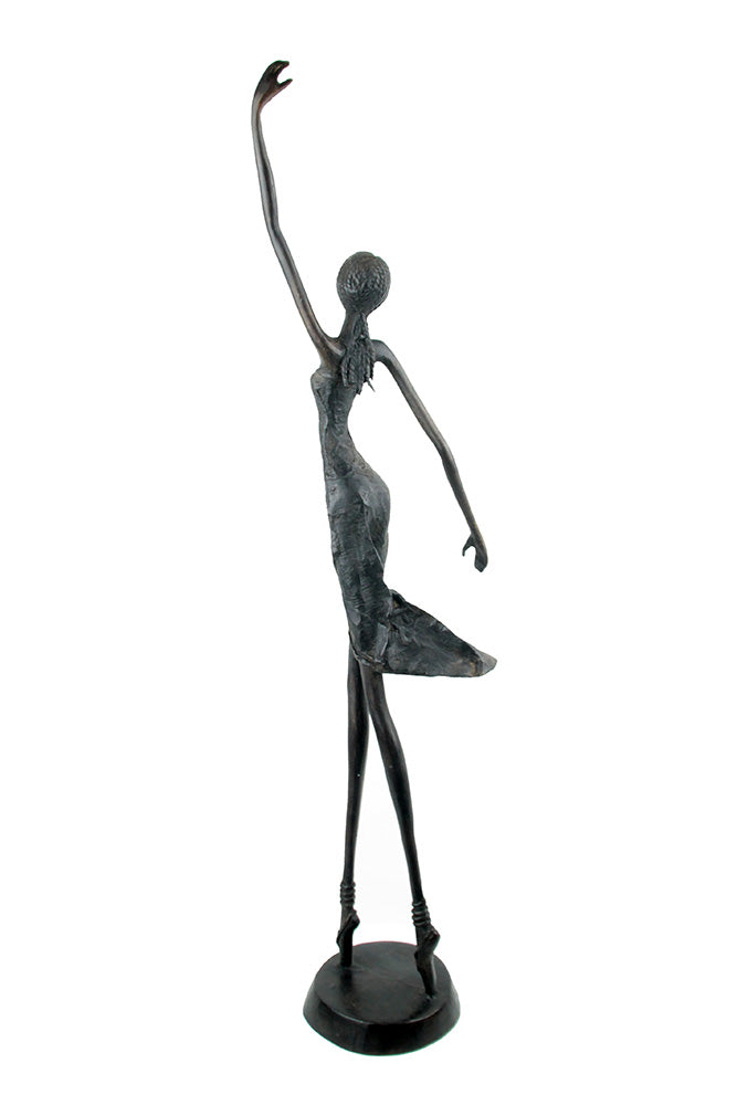 Bronze danseuse 55 cm noir n°1 Bronzes d'Afrique