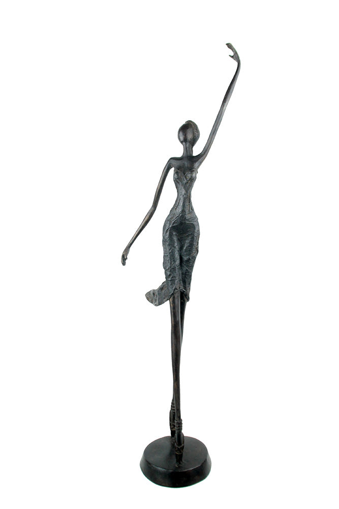 Bronze danseuse 55 cm noir n°1 Bronzes d'Afrique