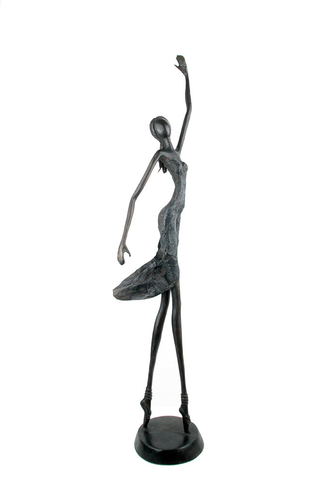Bronze danseuse 55 cm noir n°1 Bronzes d'Afrique