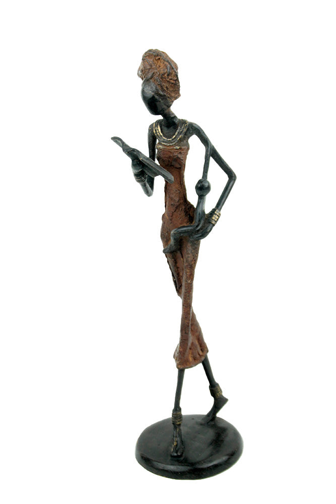 Bronze 35 cm marron n°9 Bronzes d'Afrique