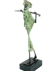 Touareg 35 cm vert n°2 Bronzes d'Afrique