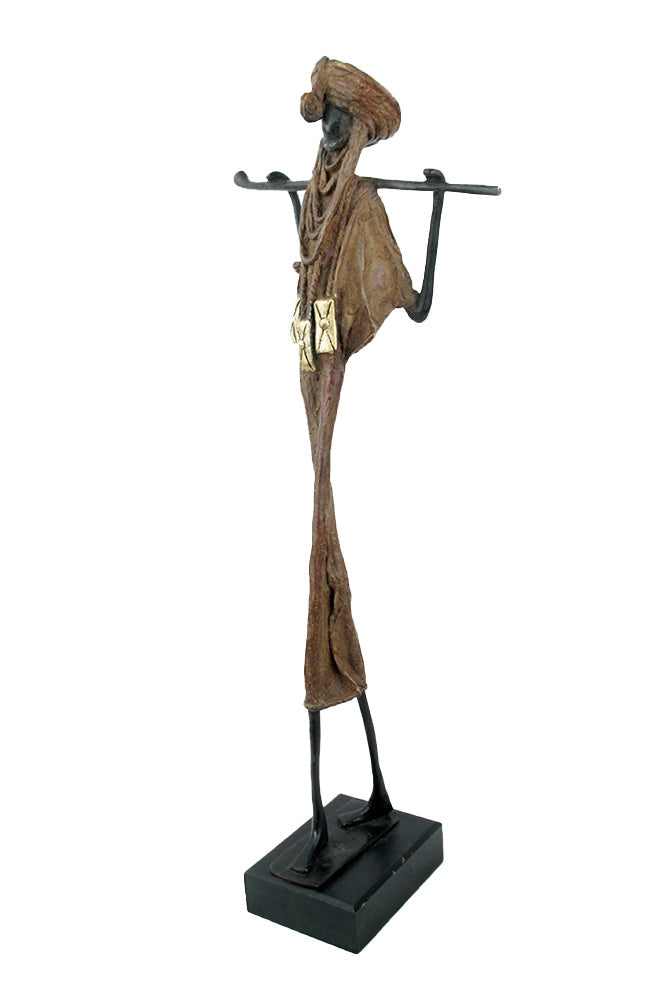 Touareg 55 cm marron n°1 Bronzes d'Afrique