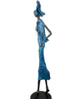 Bronze Issouf 110 cm bleu n°1 Bronzes d'Afrique