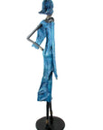 Bronze Issouf 110 cm bleu n°1 Bronzes d'Afrique