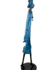 Bronze Issouf 110 cm bleu n°1 Bronzes d'Afrique