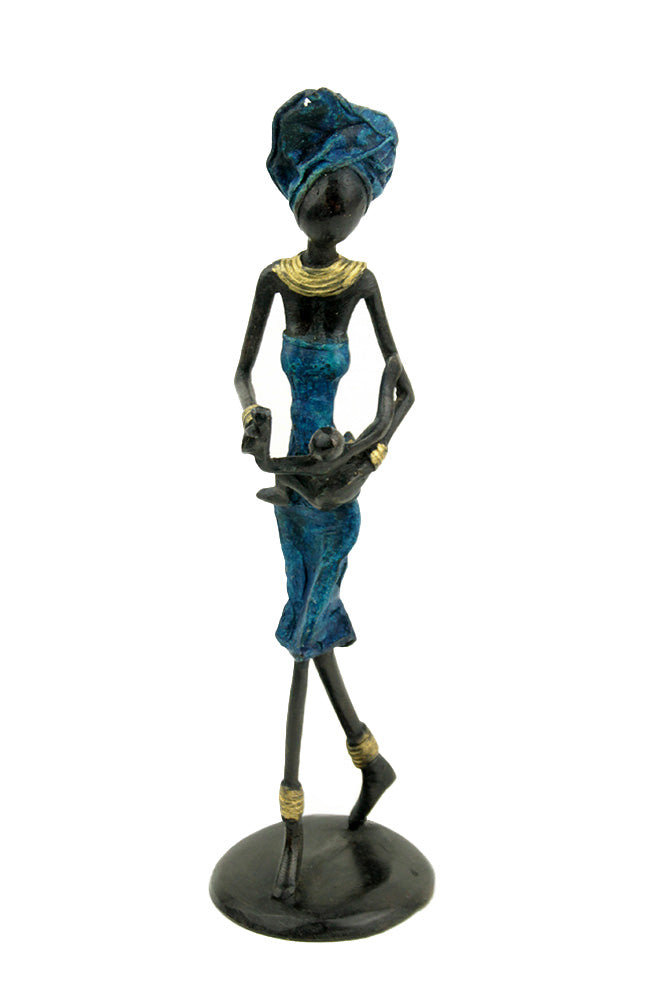 Bronze 25 cm bleu n°32 Bronzes d'Afrique