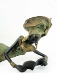 Bronze allongé 50 cm vert n°1 Bronzes d'Afrique