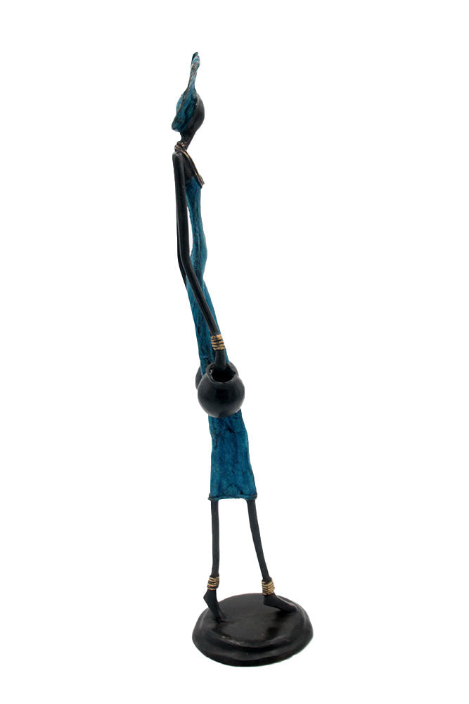 Bronze 55 cm bleu n°10 Bronzes d'Afrique