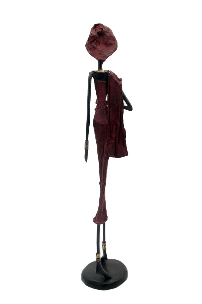 Bronze 55 cm rouge n°7 Bronzes d'Afrique