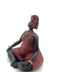 Bronze Big Mama 20 cm rouge n°1 Bronzes d'Afrique