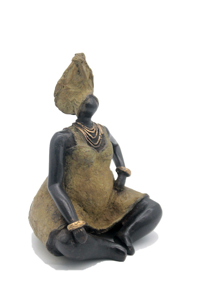 Bronze Big Mama 20 cm vert n°1 Bronzes d'Afrique
