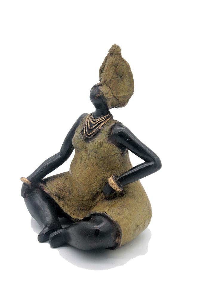 Bronze Big Mama 20 cm vert n°1 Bronzes d'Afrique