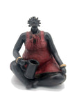 Bronze Big Mama 25 cm rouge n°2 Bronzes d'Afrique