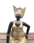 Bronze Big Mama 25 cm doré n°4 Bronzes d'Afrique