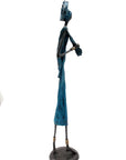 Bronze 55 cm bleu n°5 Bronzes d'Afrique