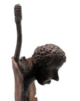 Bronze Feuille simple 45 cm marron n°2 Bronzes d'Afrique