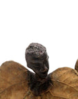 Bronze Feuille triple 45 cm marron n°2 Bronzes d'Afrique