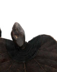 Bronze Feuille triple 45 cm marron n°3 Bronzes d'Afrique
