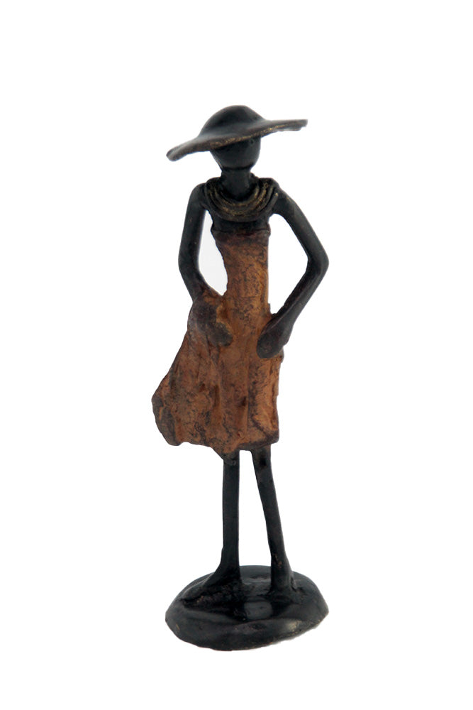 Bronze 15 cm marron n°18 Bronzes d'Afrique