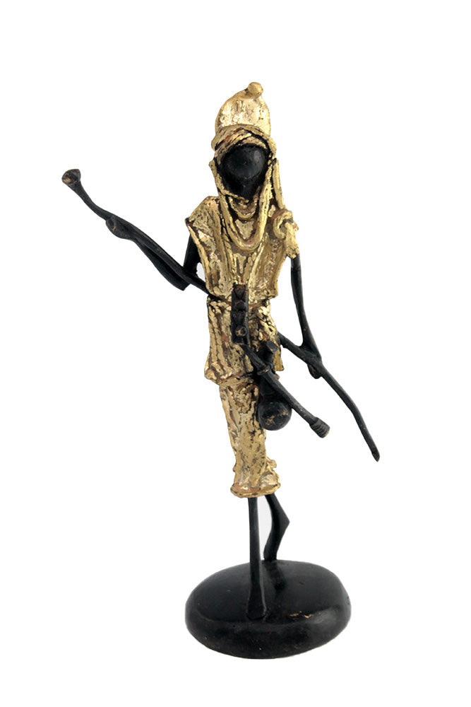 Homme 30 cm doré n°1 Bronzes d'Afrique