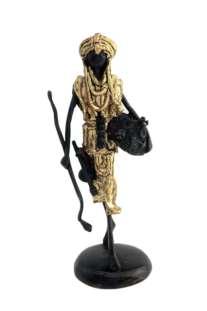 Homme 30 cm doré n°4 Bronzes d'Afrique