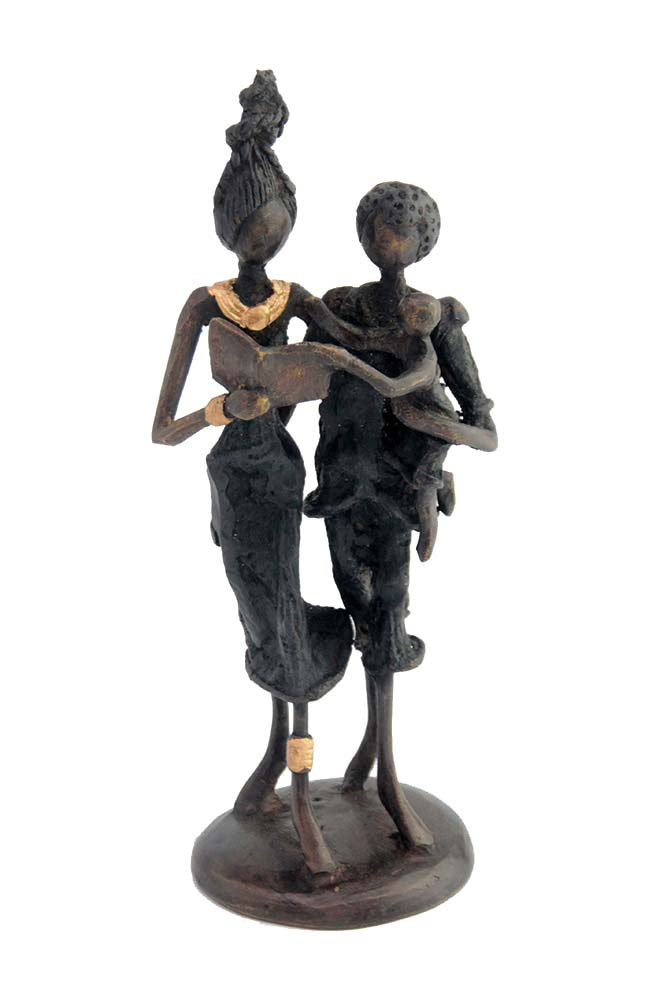 Bronze couple 20 cm noir n°1 Bronzes d'Afrique