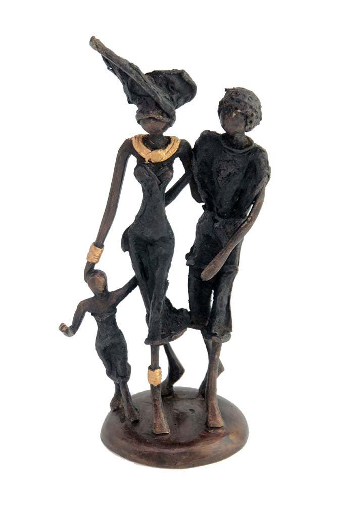 Bronze couple 20 cm noir n°2 Bronzes d'Afrique